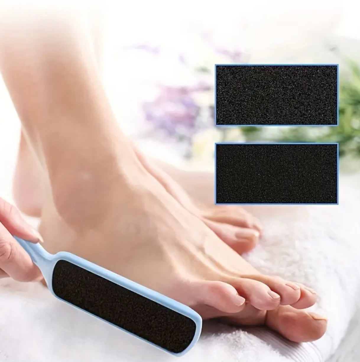 Plastic Foot File Callus Remover – Dual-Sided Emery Board for Smooth Feet
