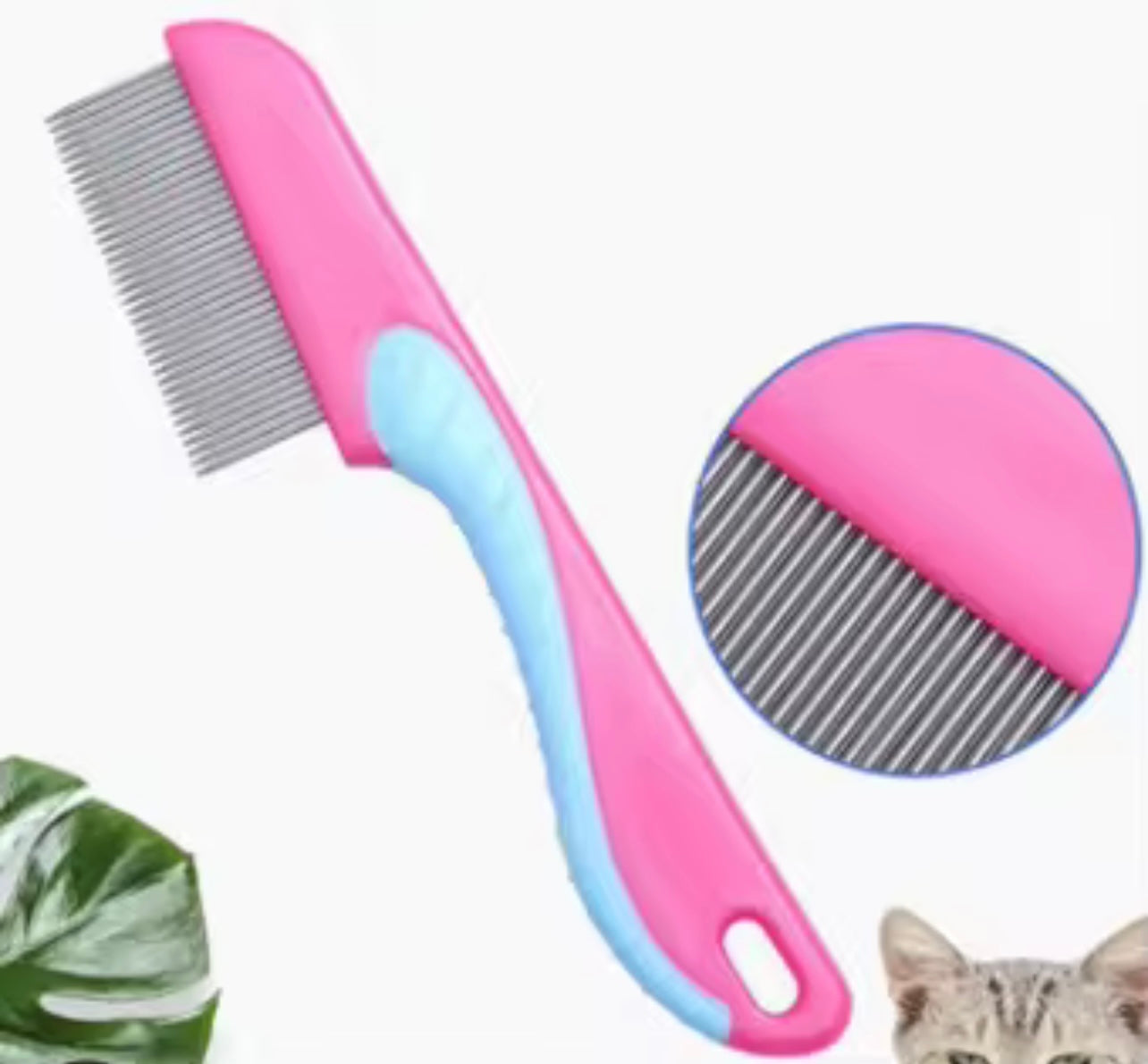 1pcs مشط الأسنان الدقيقة ، مشط القمل والبراغيث ، مشط براغيث الحيوانات الأليفة - مناسبة لرعاية الجسم النسائية ، السفر ، في الهواء الطلق ، الرياضة ، مشط الشعر المحمول المكتبي