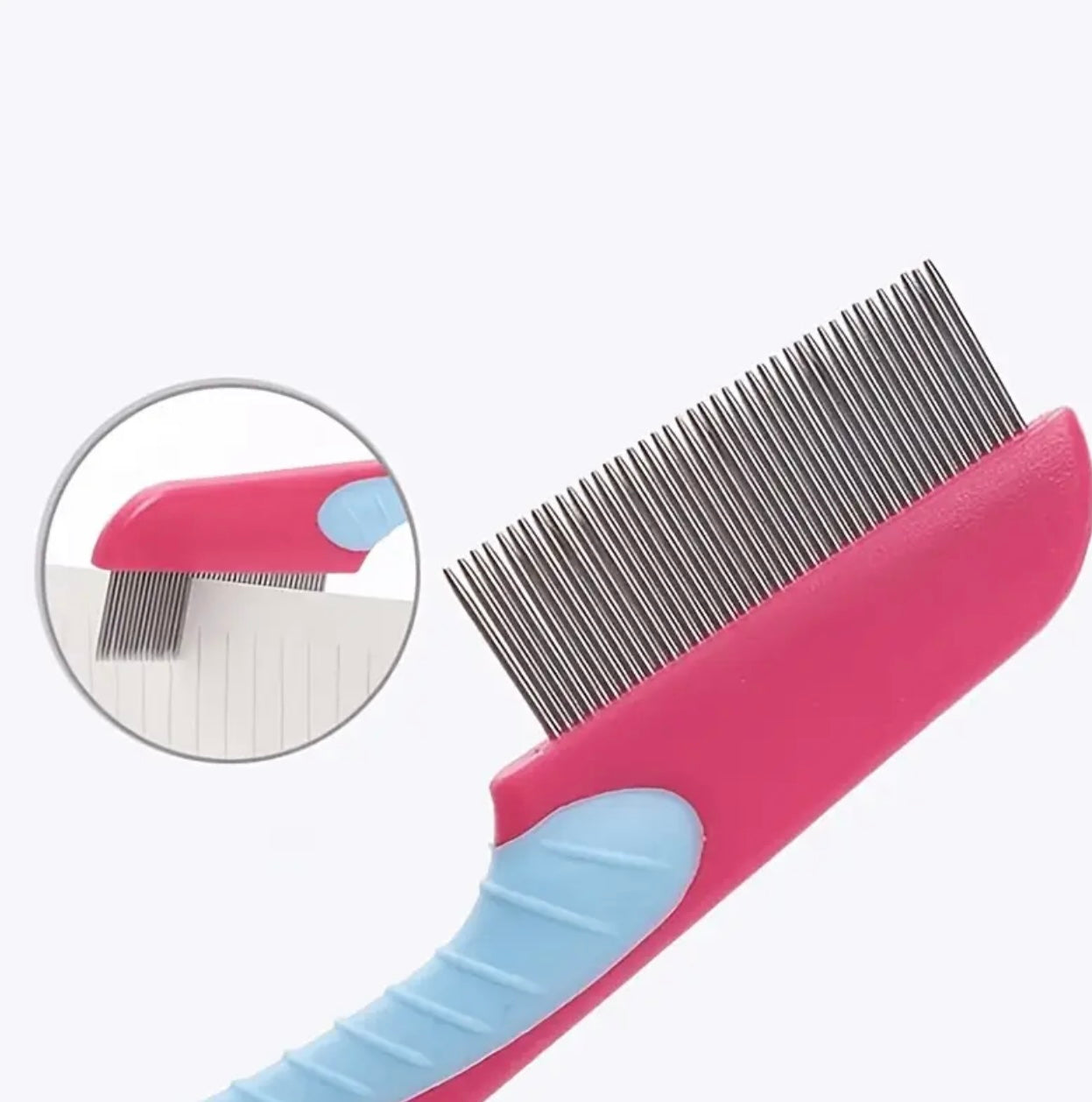 1pcs مشط الأسنان الدقيقة ، مشط القمل والبراغيث ، مشط براغيث الحيوانات الأليفة - مناسبة لرعاية الجسم النسائية ، السفر ، في الهواء الطلق ، الرياضة ، مشط الشعر المحمول المكتبي