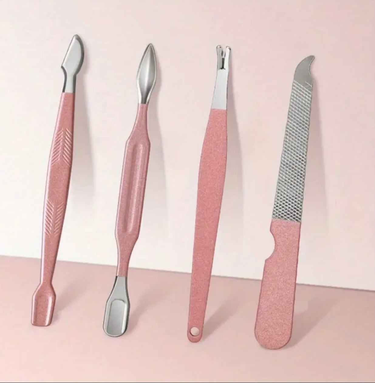 12pcs manicure مجموعة من الفولاذ المقاوم للصدأ مسمار الكليف طقم أدوات الاستمالة احترافية الوجه يدو قدم رعاية بيج رعاية وأدوات رعاية الأظافر مع علبة السفر ..