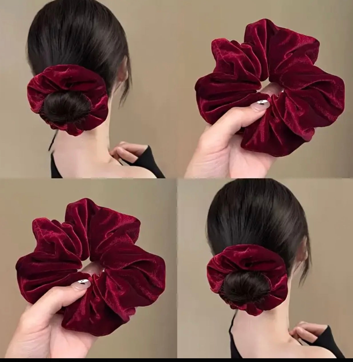 1pc Women's terry hair band Multicolours, fashionable and versatile, elegant and high-end daily hair tie accessories