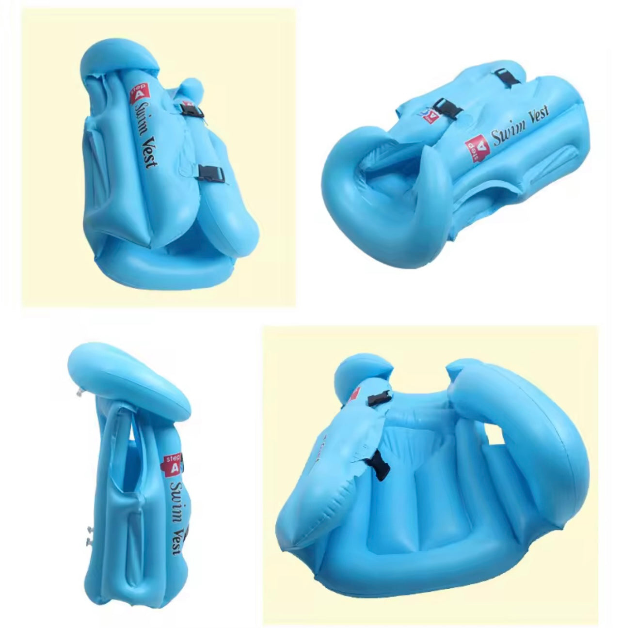 1pc kids Swimming Vest with Adjustable Quick-Release Buckles High-Quality Pool Float for Boys & Girls, Mixed Colors Safety Certified, Ergonomic Design for Swimming Lessons, Pool Parties & Water Fun, Swimming Gear | Playful Pool Float | Floating Swim Vest
