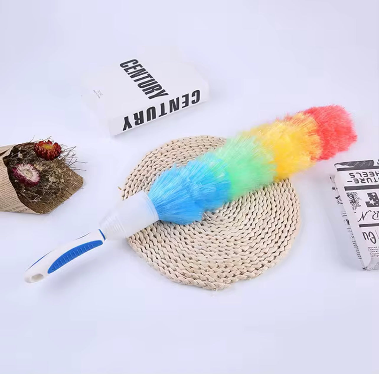 Flexible Electrostatic Disposable PP Feather duster for Cleaning  All Surface,Car, room, office ,shop cleaning Brush