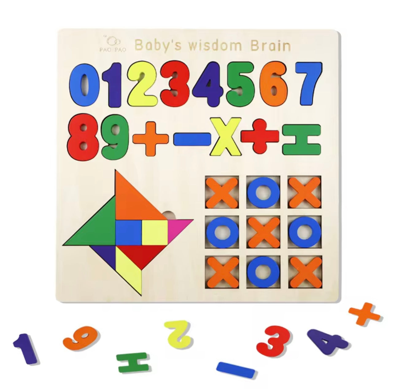 تصميم جديد ملون 3 في 1 ألغاز لعبة قوس قزح بناء الأطفال الأطفال الروس بانشاو لوحة Tangram Toys 3D Wood Guzzle Block