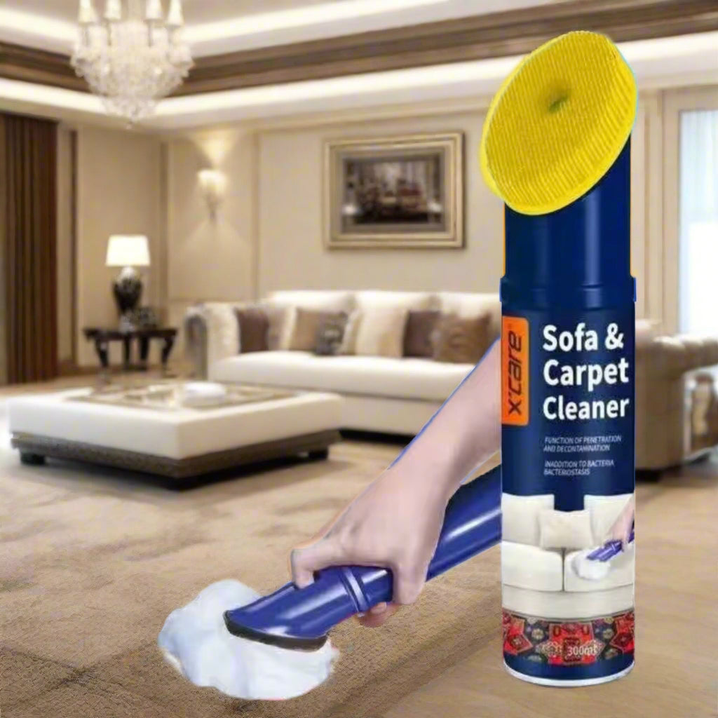 XCARE Multipurpose Foam Cleaner I Leather Sofa Carpet Car Interior and seat House Surface Multi Purpose Foam Sprav Cleaner 300ML
