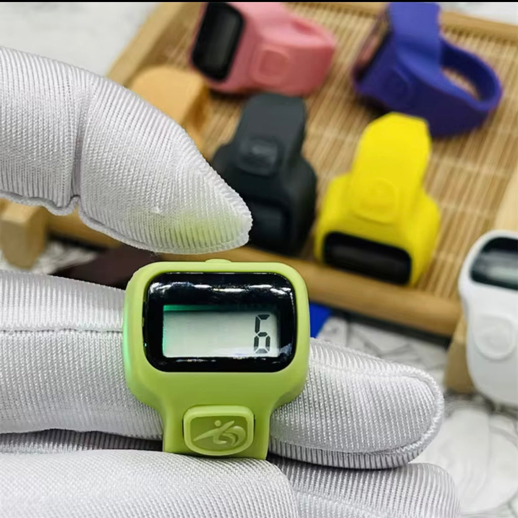 12pcs LED Digital counter Muslim Tasbih Counter Golf Sport Counter Islamic Wedding Eid Gift Zikrmatic Tasbeeh Finger Ring Tall Counter