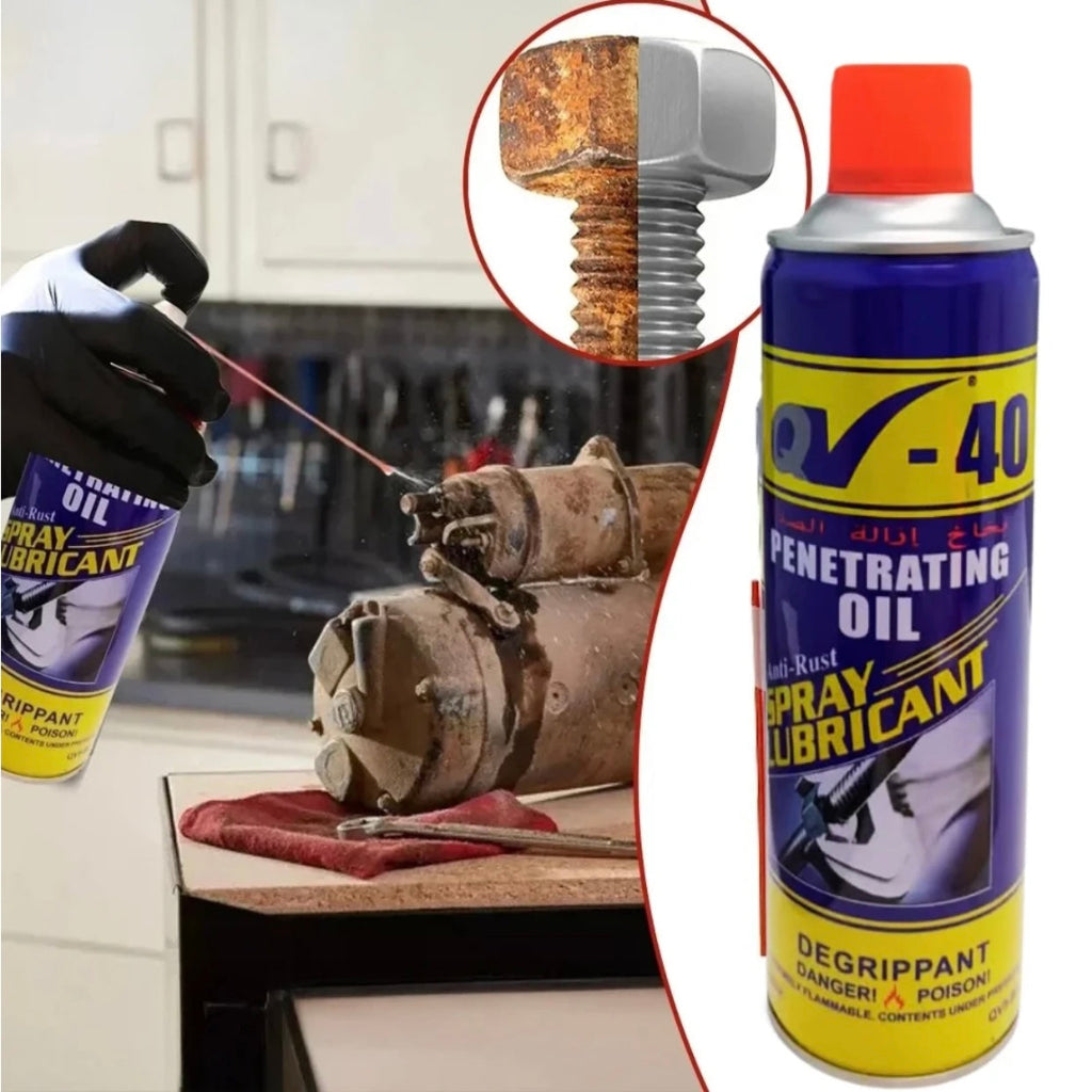 Strong Rust Remover: Powerful Metal Rust Inhibitor & Lubricant with Screw Loosener, Brake Disc Rust Remover, and More - 400ml Spray for Cars, Bikes, and Household Items, Bicycle Rust Treatment | Clarity I Rust Removal Efficiency