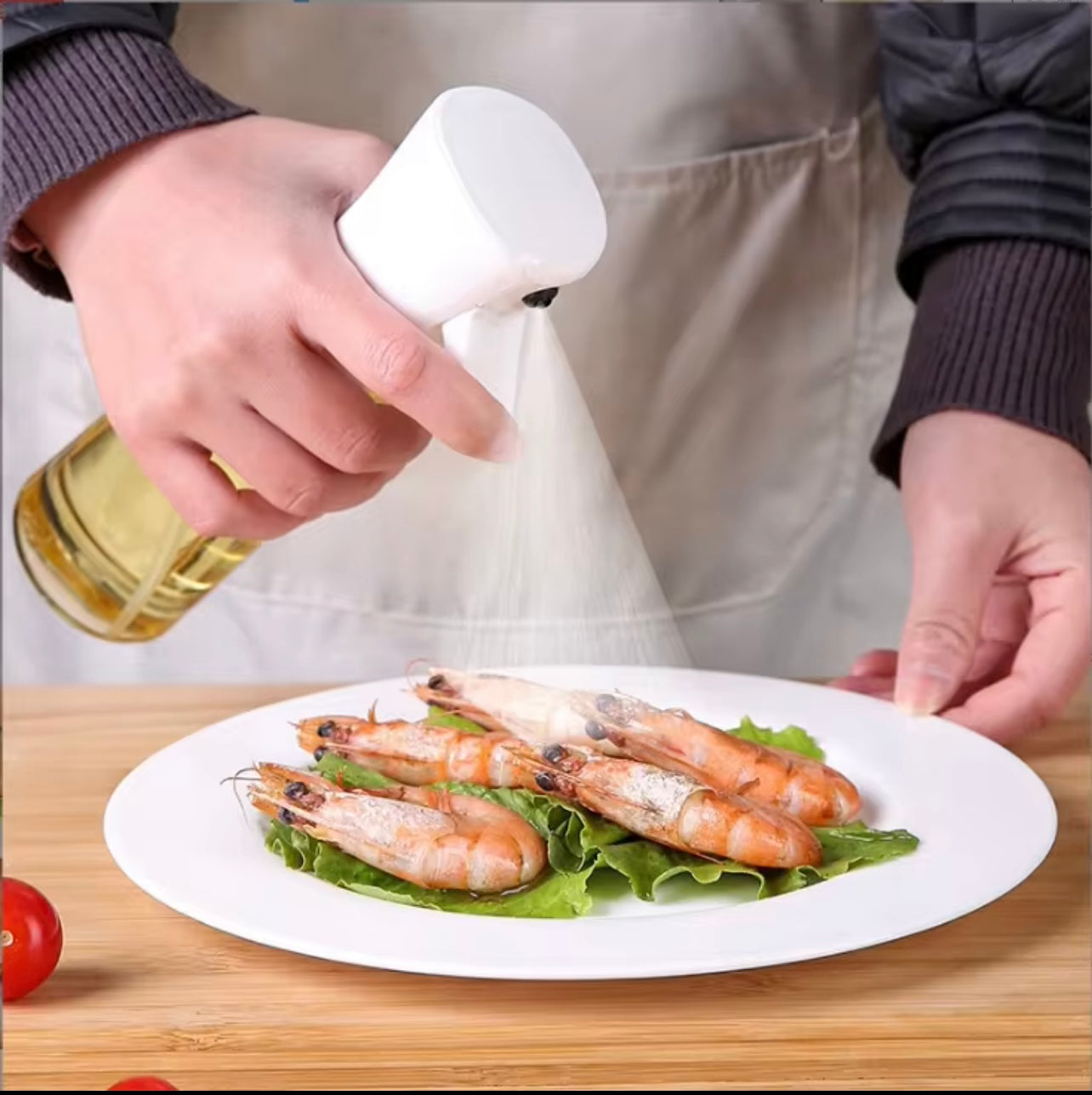 1pc of High-Pressure Spray Bottle for Atomization, Suitable for Kitchen Grilling, Olive Oil, Cooking Oil, Made of Plastic, with a Capacity of 300ML