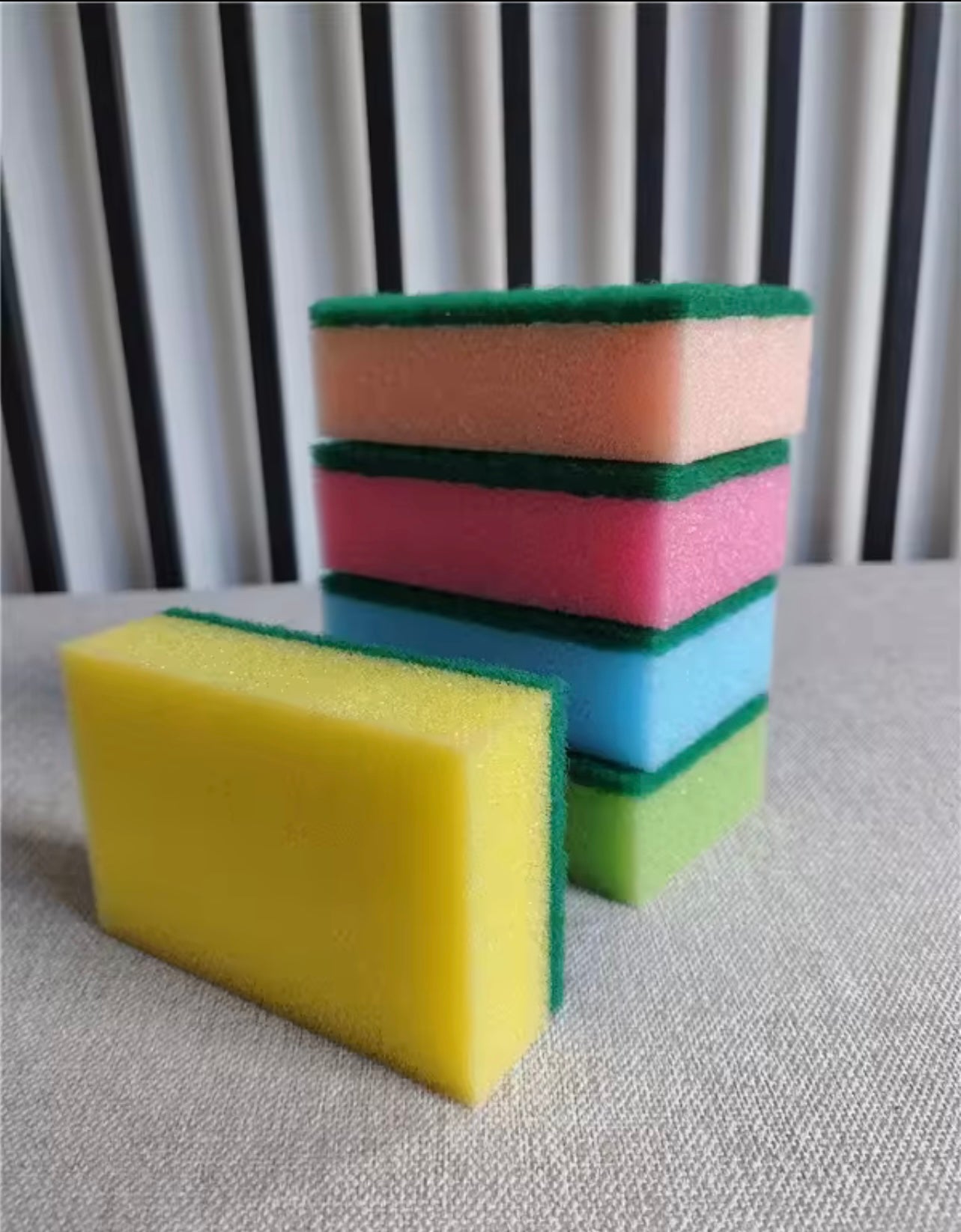 10pcs ، اسفنجة غسل الصحون ، ضروريات المطبخ ، مناشف أطباق التنظيف المنزلية ، مناشف إسفنجية عالية الكثافة ، أدوات تنظيف أساسية!