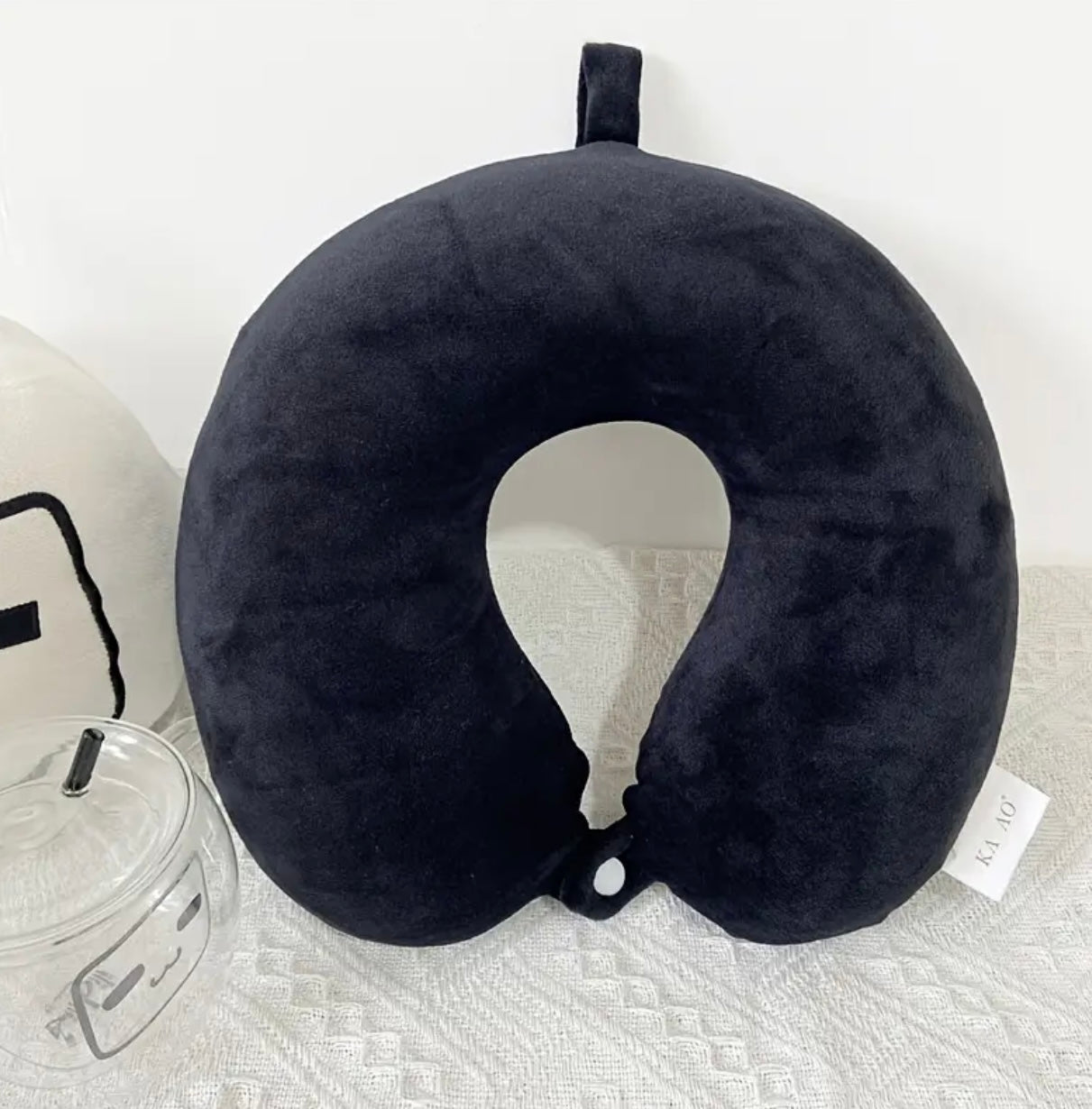 Travel Neck Pillow - Soft U-Shaped Polyester Neck Support for Airplane, Car, Home & Office | Machine Washable, Comfortable Travel Accessory, Airplane Comfort Ushaped Pillow|Soft Texture