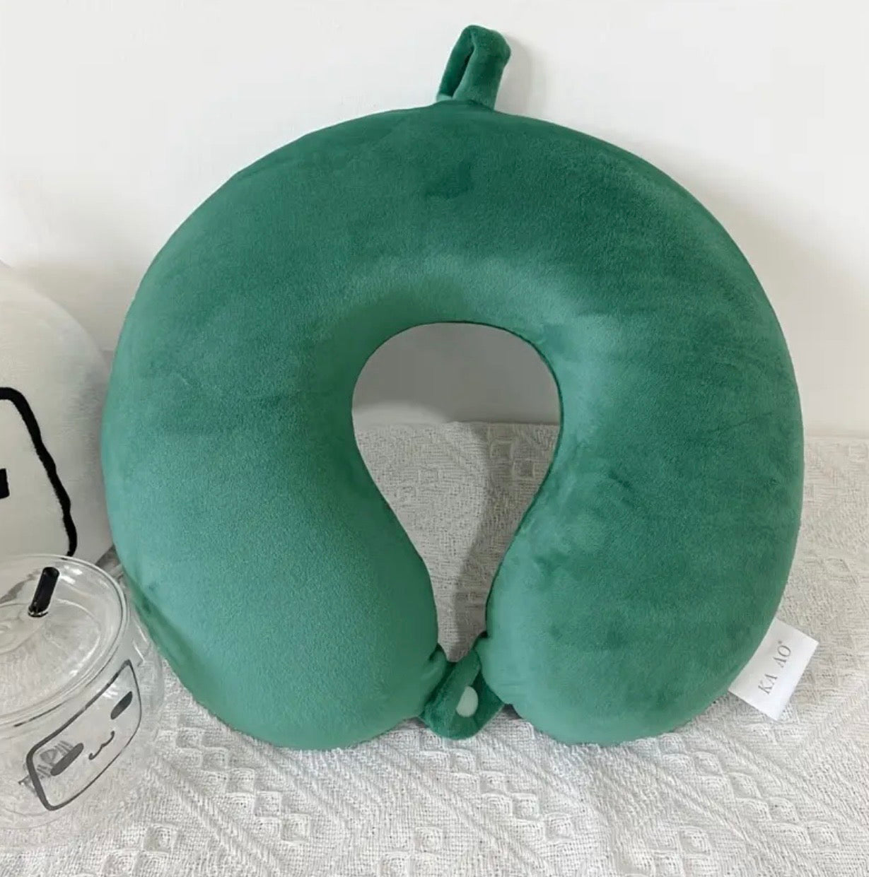 Travel Neck Pillow - Soft U-Shaped Polyester Neck Support for Airplane, Car, Home & Office | Machine Washable, Comfortable Travel Accessory, Airplane Comfort Ushaped Pillow|Soft Texture