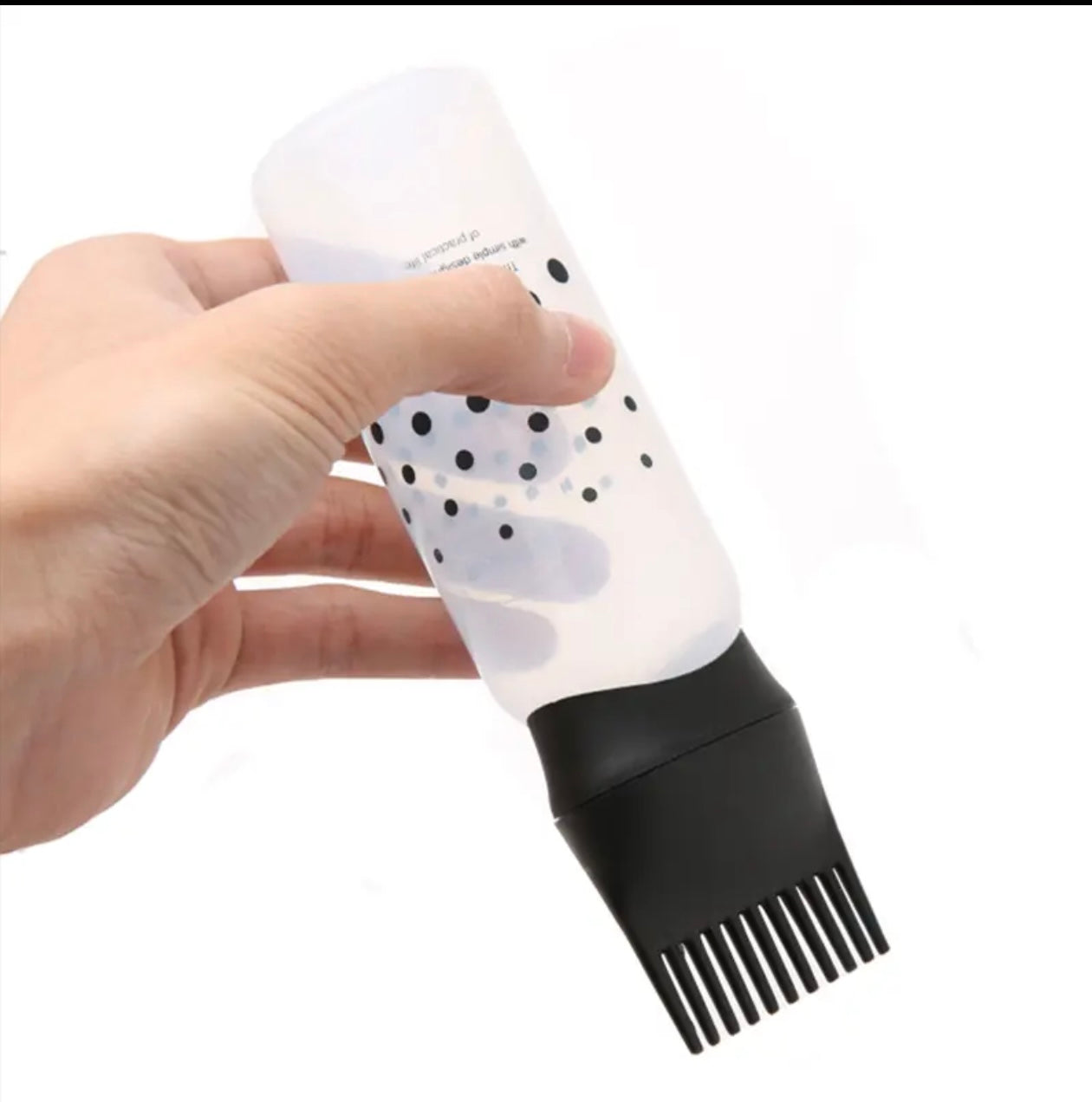 These 3 vibrant dot design hair oil, dye brushes come with built-in combs, making hair oiling, coloring and styling easier and more precise. Made from durable plastic, perfect for both professional and home use.