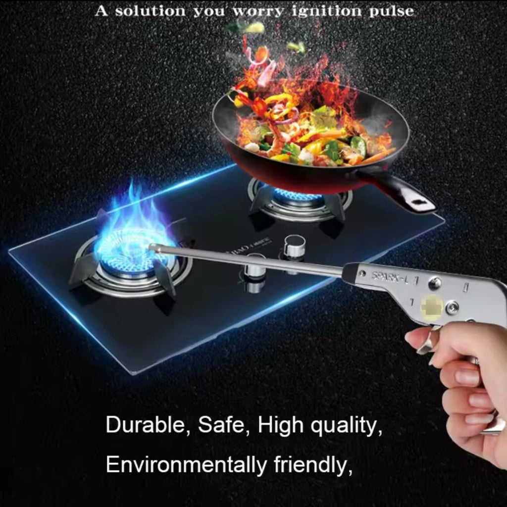 High Quality Refillable Gas Kitchen Torch Lighters Pistol Piezo Gun Type Stove Flame Lighter Gun