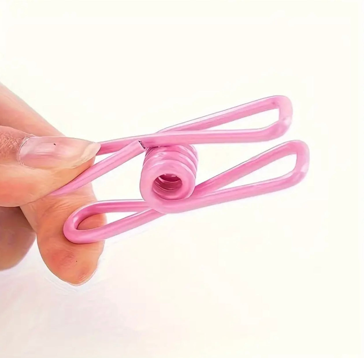 12 Assorted Color Clothespins, Versatile Steel Wire Clips for Hanging Clothes, Organizing Storage Baskets, Sealing Kitchen Bags, And Multifunctional Use for Food Storage.