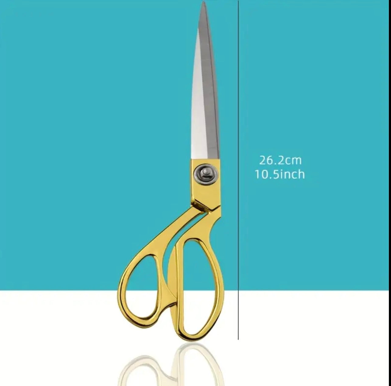 1 pcs Ultra Sharp Stainless Steel Tailor Scissors with Golden-Tone Alloy Handle - Perfect for Crafting, Office & Home Use, Durable & Precision Cutting, Scissors for Sewing