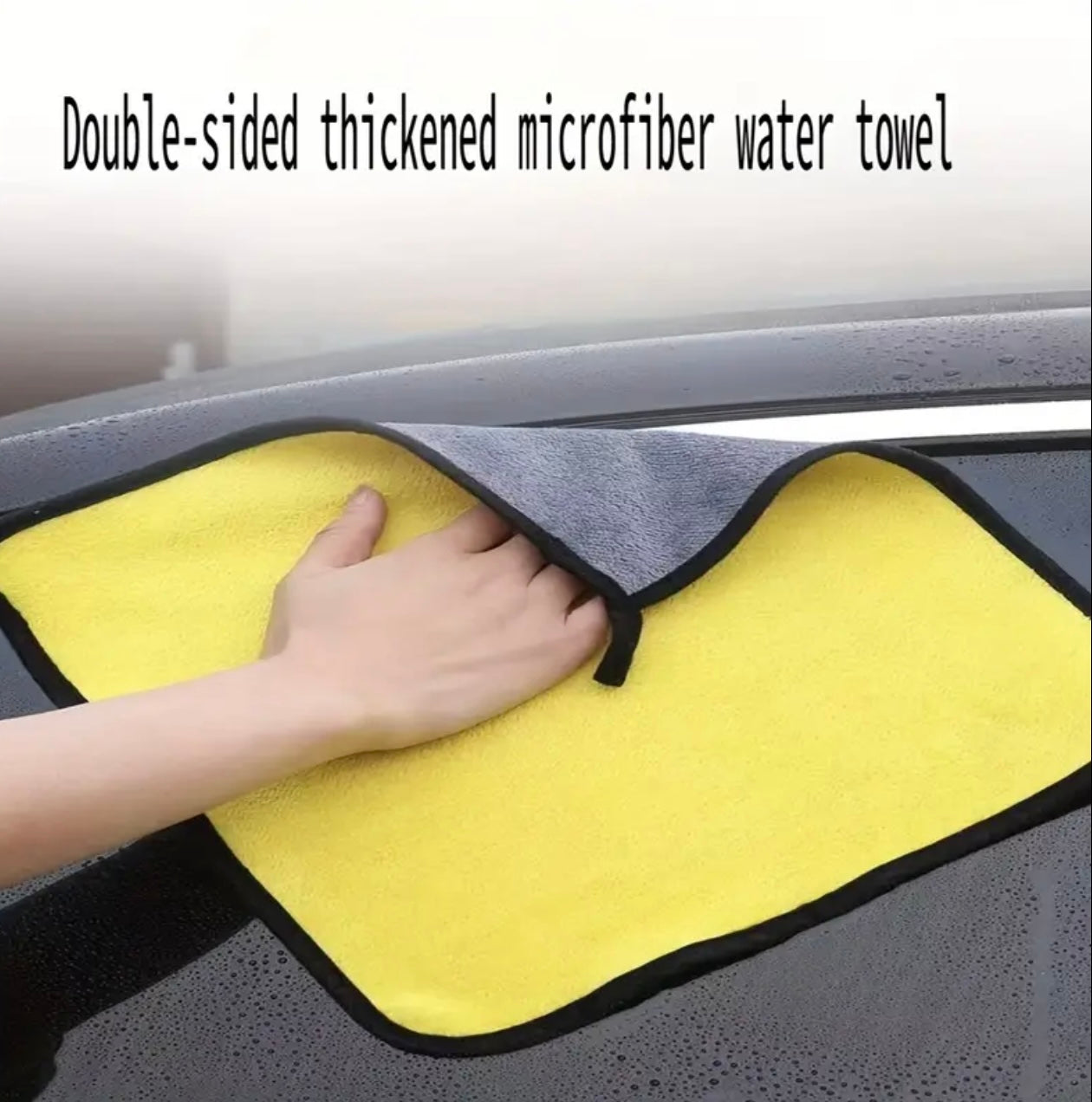 4pcs Super Absorbent Microfiber Chamois Towels Ultra Thick Car Detailing Cloths