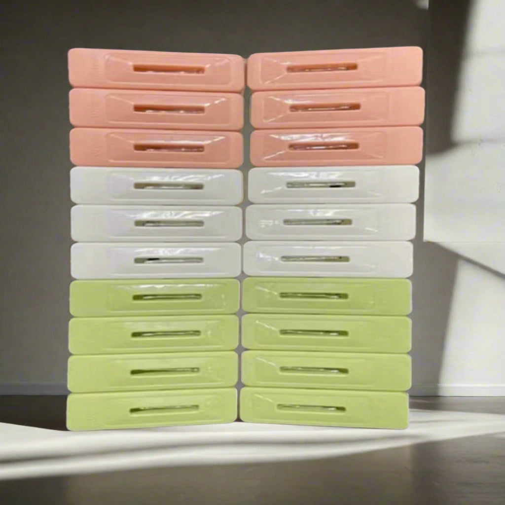 Clothespins ClooseSpins الملونة - دبابيس ملابس الغسيل الثقيلة ، مقاطع مقاطع ، خطوط تجفيف الأوتاد ، دبابيس ملابس صغيرة ملونة للهواء في الهواء الطلق ، مقاطع صور الحرف اليدوية في الهواء الطلق | 20 قطعة