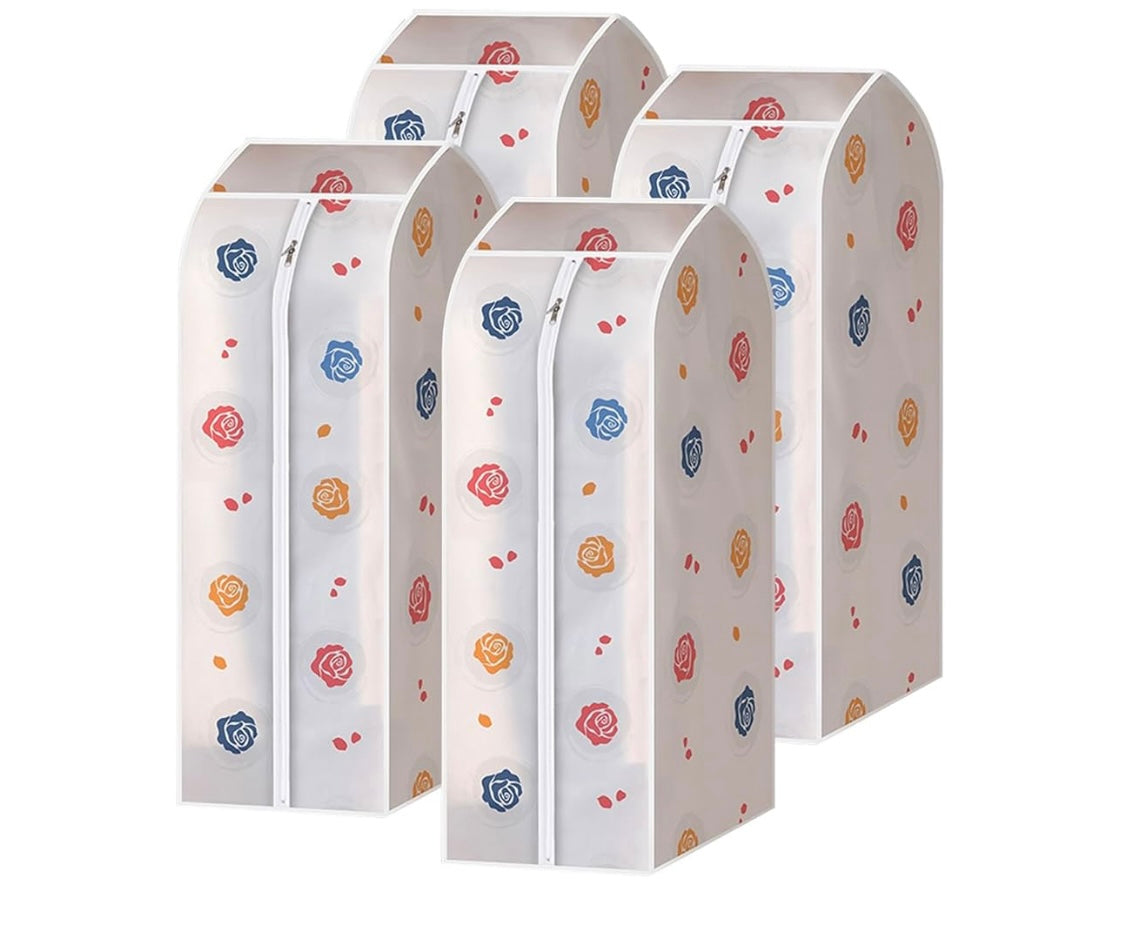 Thickened Printed 3D Dust Cover Garment Dust Bag Coat Cover Hanging Garment Bag Clothes Cover,cloth organizer  Garment Covers size 60x50x120cm