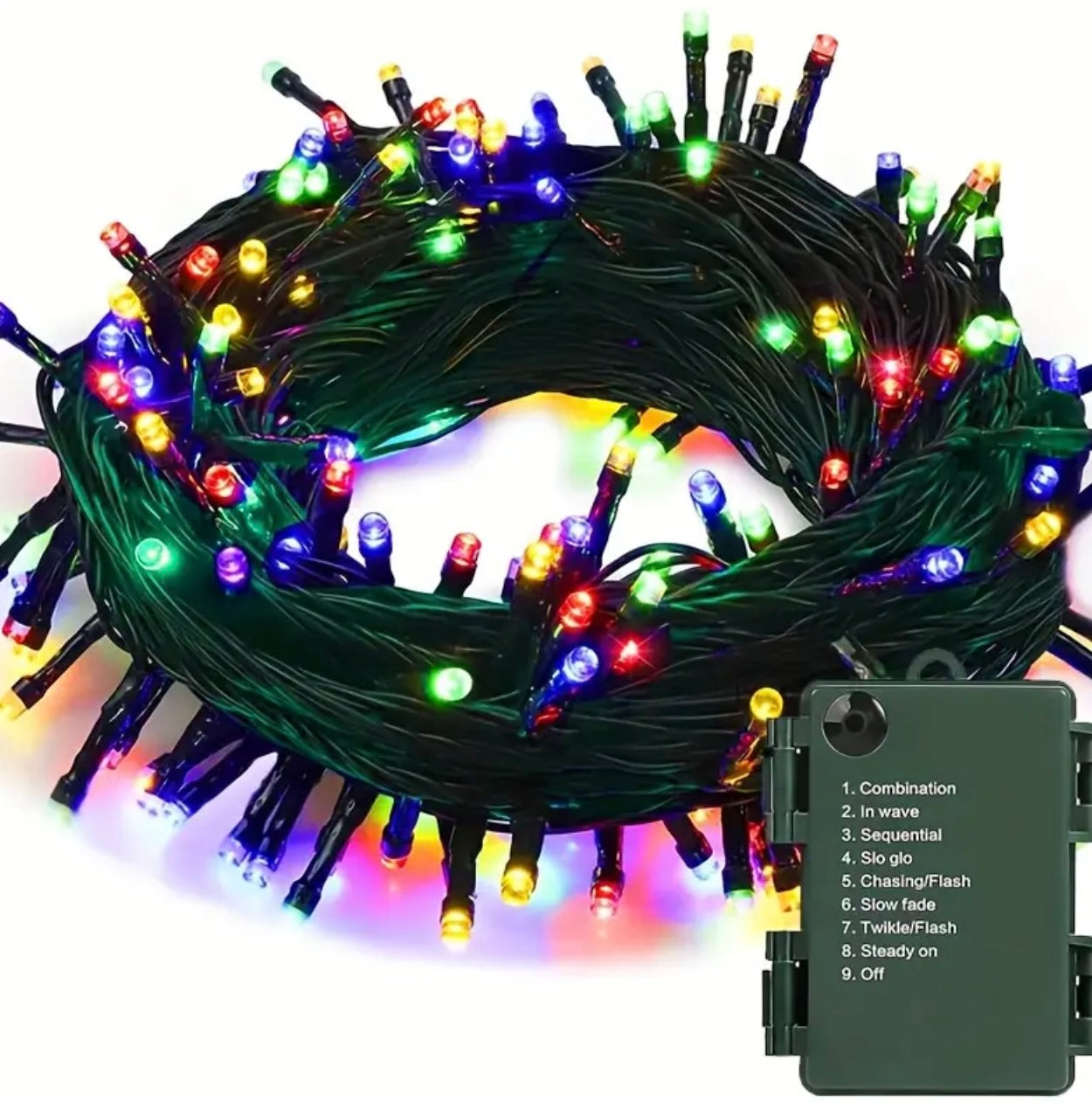 100 LED الأضواء الزخرفية الأضواء تضيء أي مساحة مع هذه الأضواء سلسلة LED الملونة! مثالي للمهرجانات أو الحفلات أو ديكور المنزل. من السهل توصيلها واستخدامها - إضافة سحر فوري إلى محيطك.