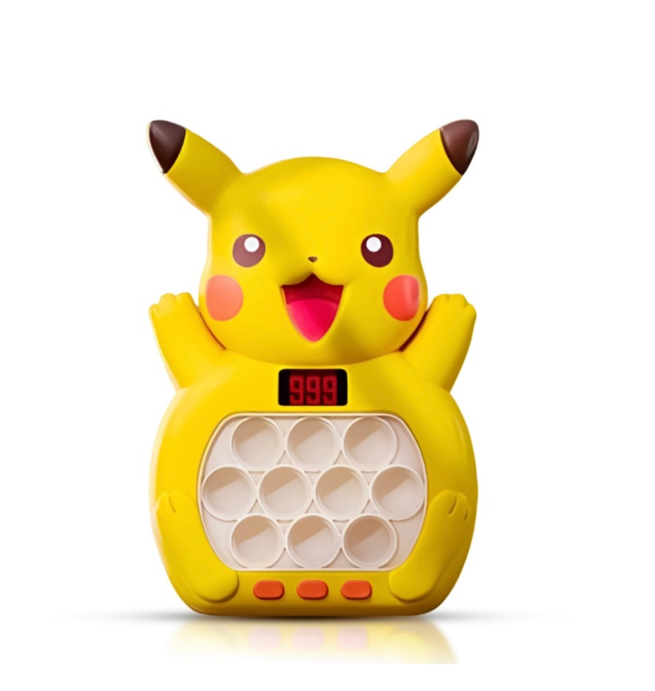Pokemon Pikachu Quick Push Game Console تم ترقيته Fingertip Press It Compety Squeez