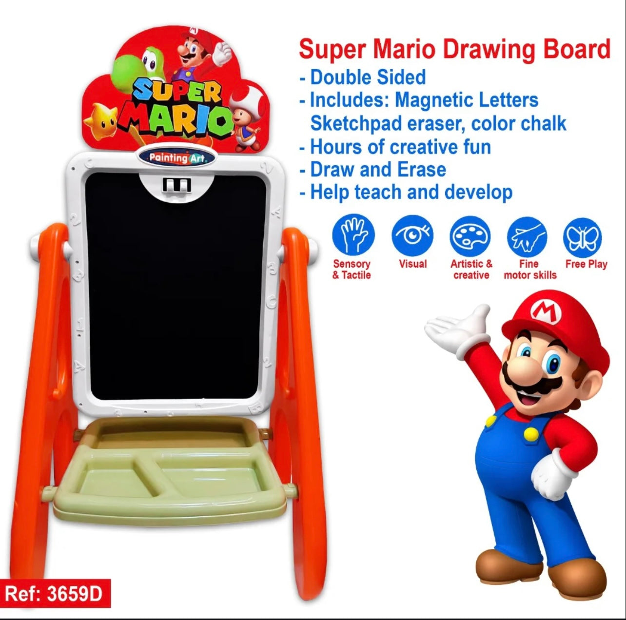 لوحة رسم سوبر ماريو – حامل فني ممتع ومبتكر للأطفال