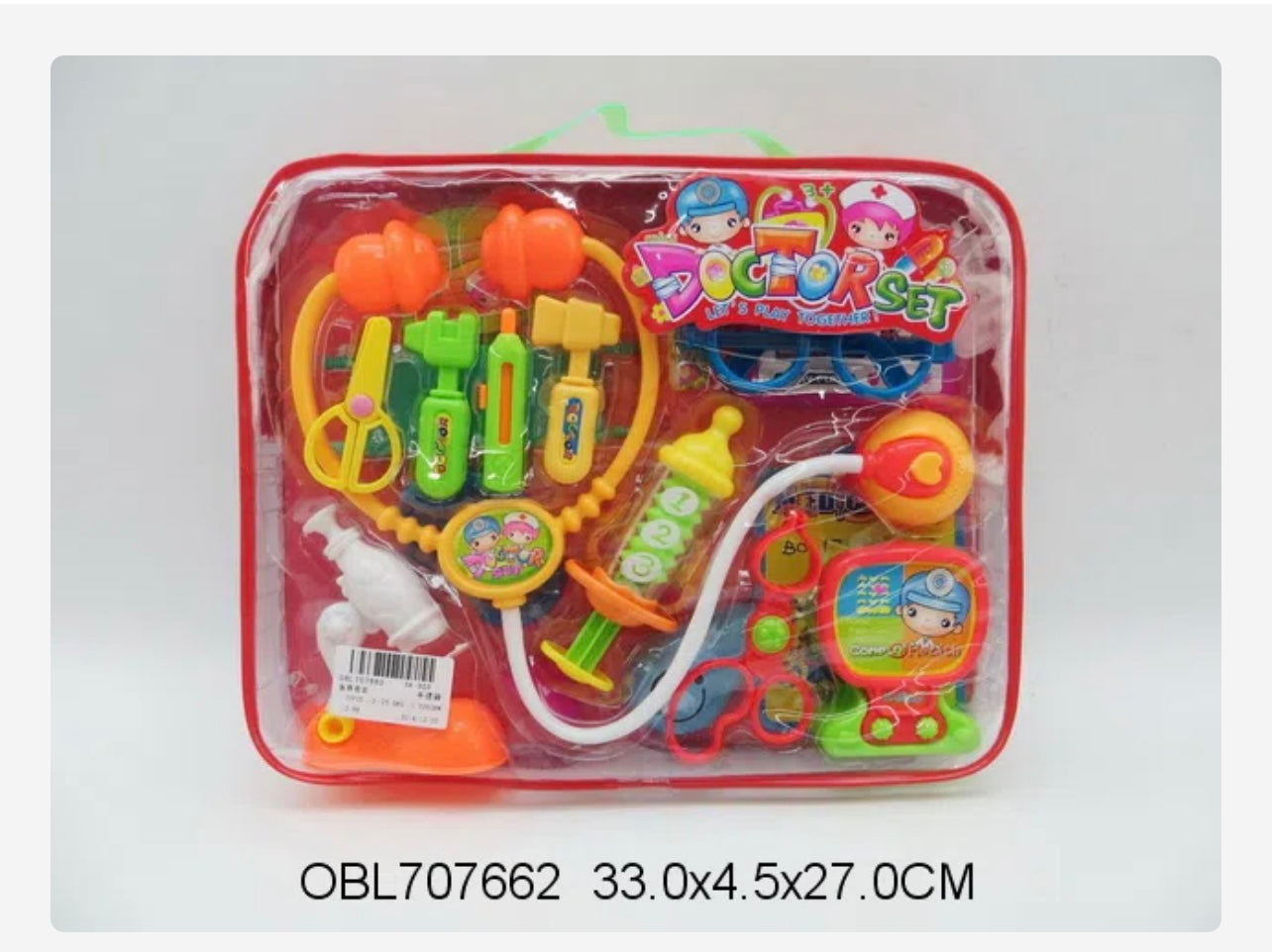 مجموعة لعب الطبيب الممتعة للأطفال - حقيبة حمل مدمجة مع أدوات طبية