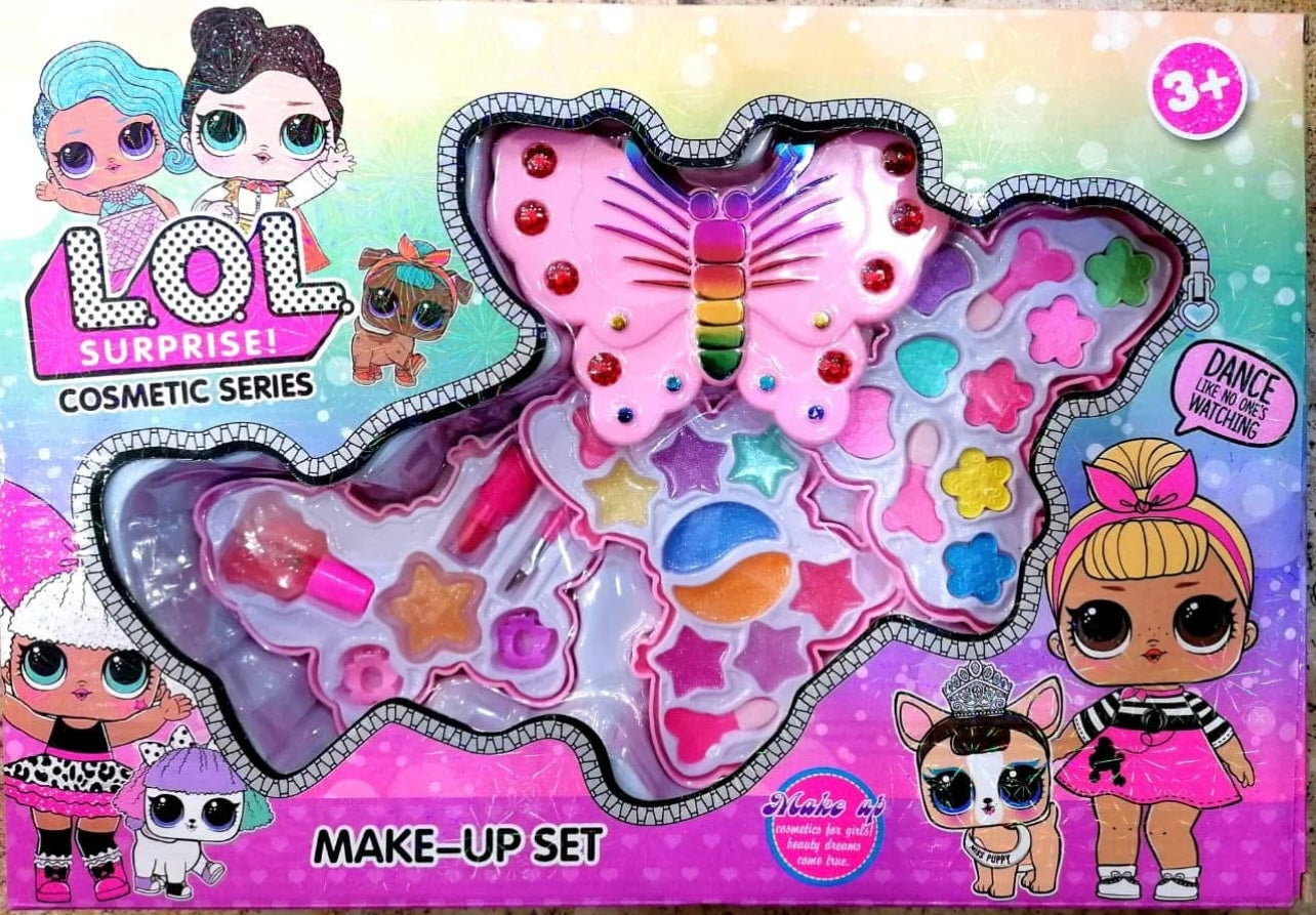 LOL Surprise! Butterfly-Shaped Cosmetic Make-Up Set – Fun & Safe Beauty Play for Kids (Ages 3+)