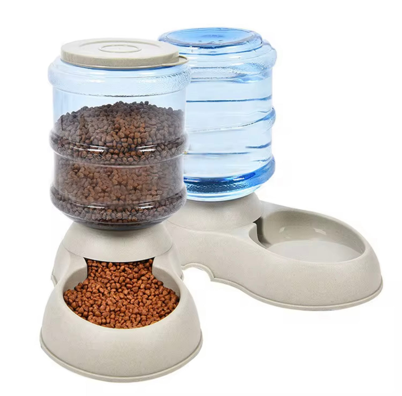 Transparent And Visible Pet Feeding And Drinking Device, Featuring Detachable And Washable Bowls for Cats And Dogs, Catering to The Dietary Needs of Various Pets! Suitable for Multi-Pet Households for Indoor And Outdoor Feeding...