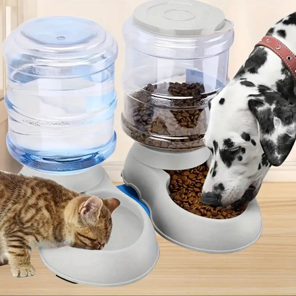 Transparent And Visible Pet Feeding And Drinking Device, Featuring Detachable And Washable Bowls for Cats And Dogs, Catering to The Dietary Needs of Various Pets! Suitable for Multi-Pet Households for Indoor And Outdoor Feeding...