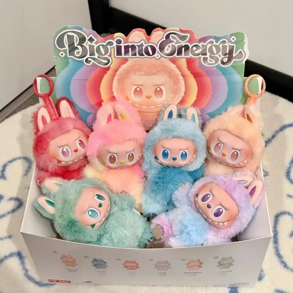 Pop Mart labubu 3rd generation series Mystery Box, trendy ornaments, suitable for desktop decoration, car decoration, keychain pendant, plush doll ornament decoration, surprise Mystery Box play