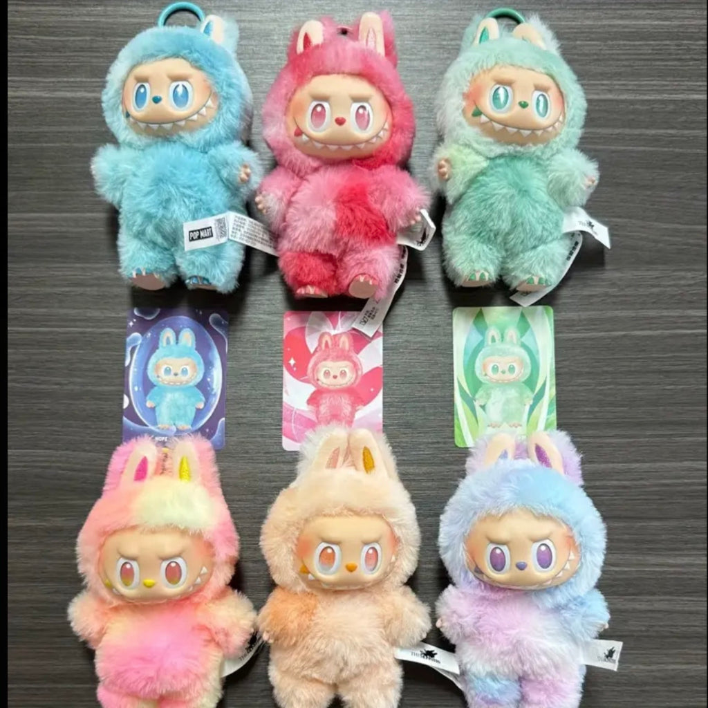 Pop Mart labubu 3rd generation series Mystery Box, trendy ornaments, suitable for desktop decoration, car decoration, keychain pendant, plush doll ornament decoration, surprise Mystery Box play