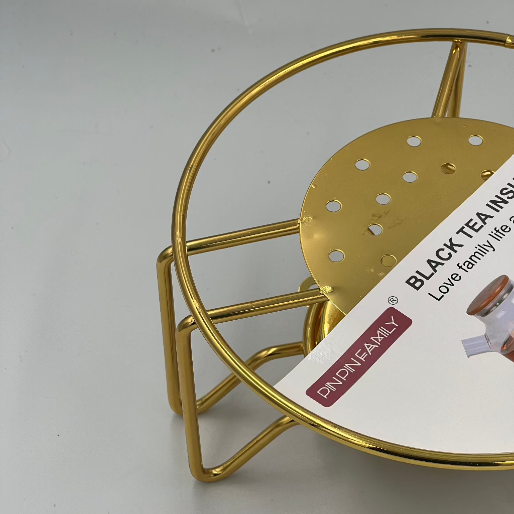 Elegant Golden Black Tea Insulation Stand – Timeless Warmth for Your Teatime Moments,It’s specially designed to keep your teapot warm…