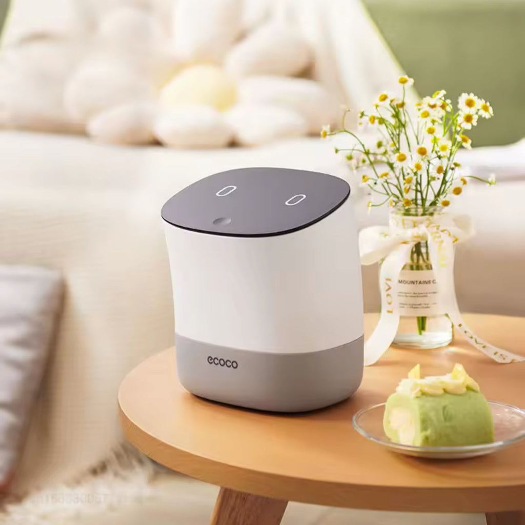 Ecoco سطح المكتب سطح القمامة الأسرة الصغيرة سلة المهملات الصغيرة Van Mini Home Home Office Compered Trash Office Supply Sunres Barrel Box | Dustbin