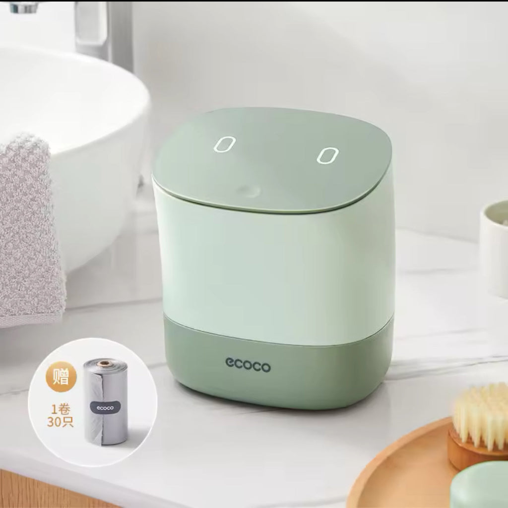 Ecoco سطح المكتب سطح القمامة الأسرة الصغيرة سلة المهملات الصغيرة Van Mini Home Home Office Compered Trash Office Supply Sunres Barrel Box | Dustbin
