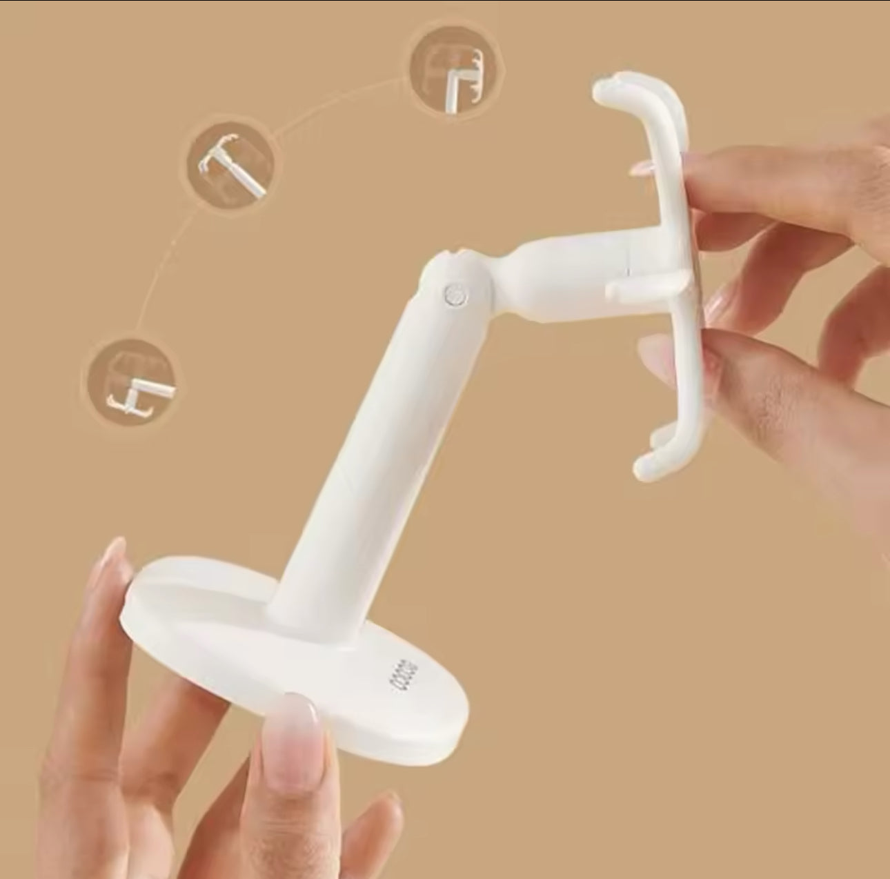 Plastic Cookware Spoon Storage Rack Hole Free Self-Adhesive Kitchen Rotary Hook with 6 Hooks Wall Mounted Kitchen Utensil Hanger