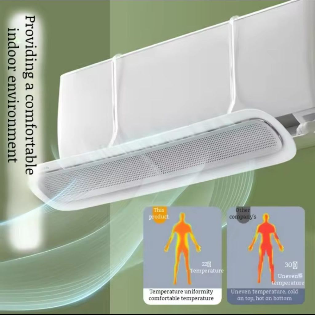 الزجاج الأمامي لمكيف الهواء القابل للتعديل من إيكوكو - منحرف مضاد للنفخ المباشر لغرفة النوم والاستخدام المنزلي