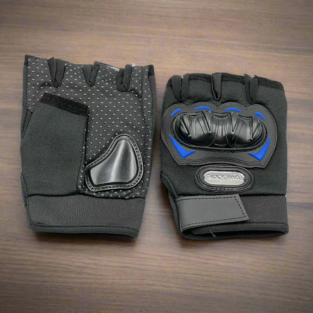 Motorcycle riding gloves, protective joint cycling sports outdoor fitness half-finger gloves. Essential for all seasons and home use.