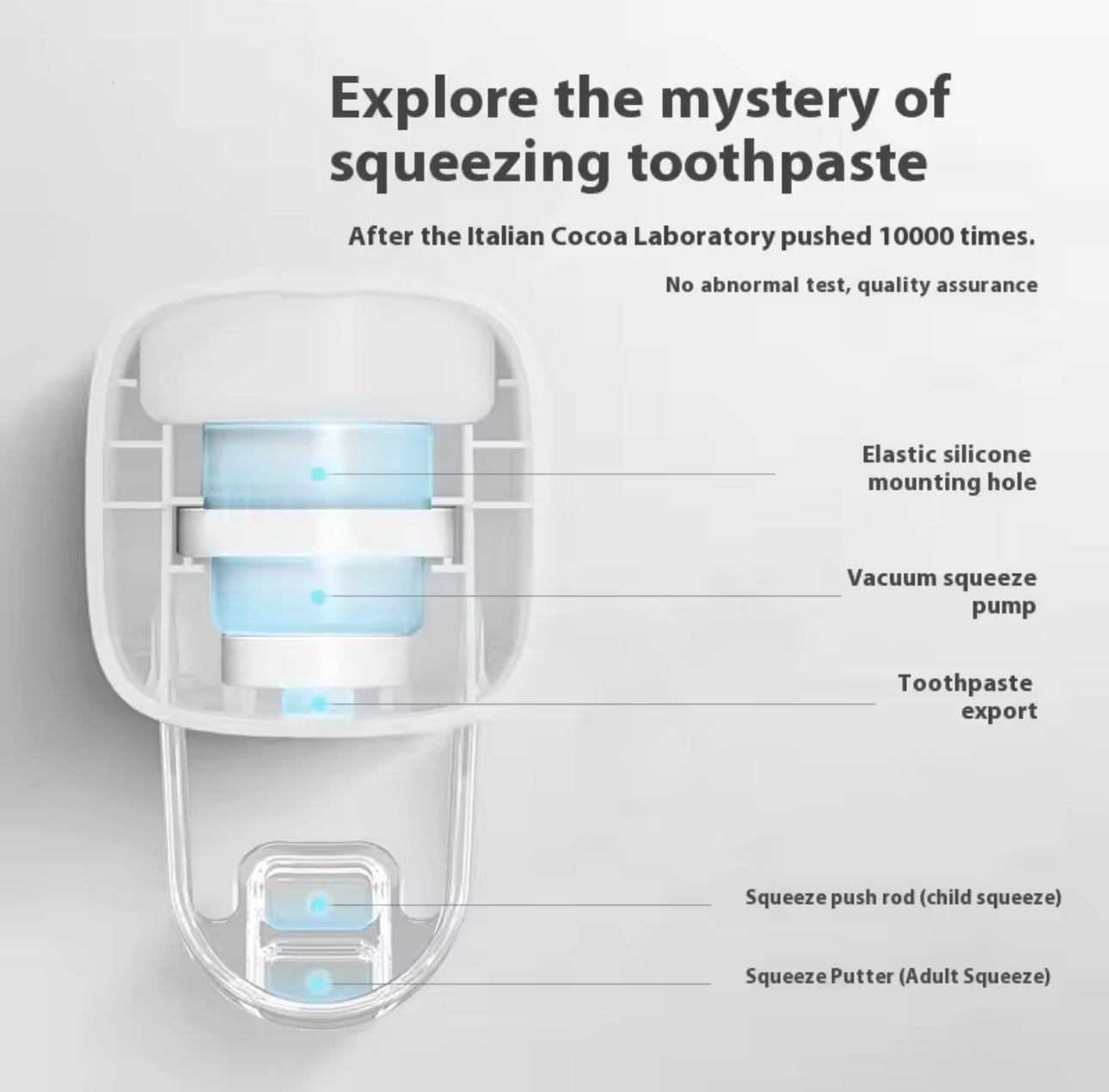 Toothpaste Storage Rack Fully Automatic Toothpaste Rack Wall-mounted Storage Clip Toothpaste Squeezer