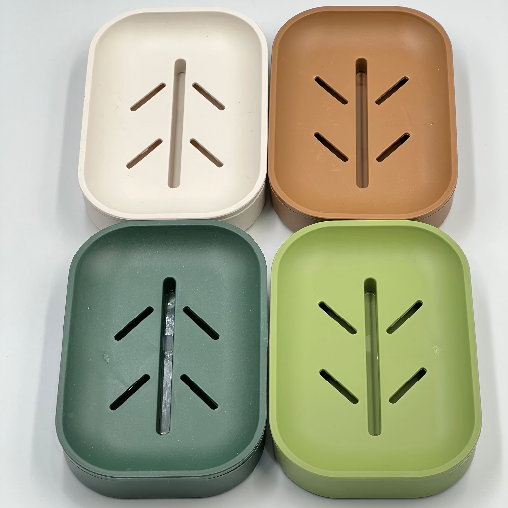 Portable Soap Dish for Travel & Home - Durable Plastic Soap Holder with Drainage Slits, Compact Design for Bathroom, Gym, or Camping Soap Bar Holder