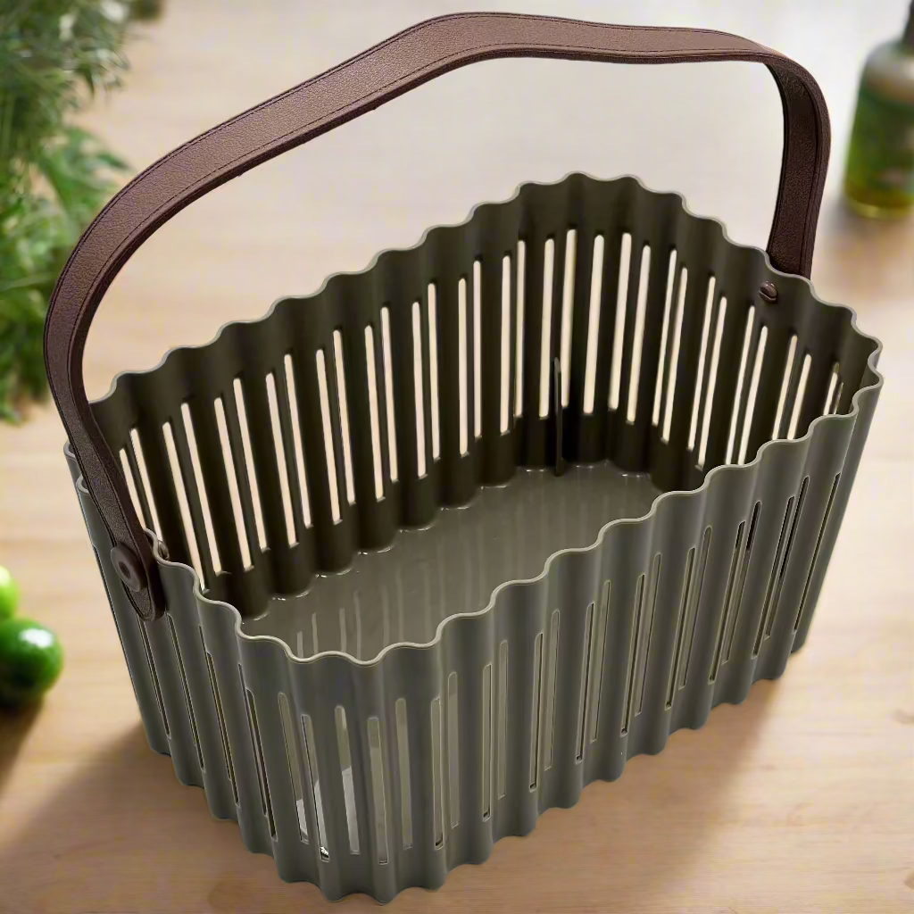Portable Fruit Basket Vegetable Basket Multi-functional Bathroom Washing Supplies Drain Drain Empty Basket
