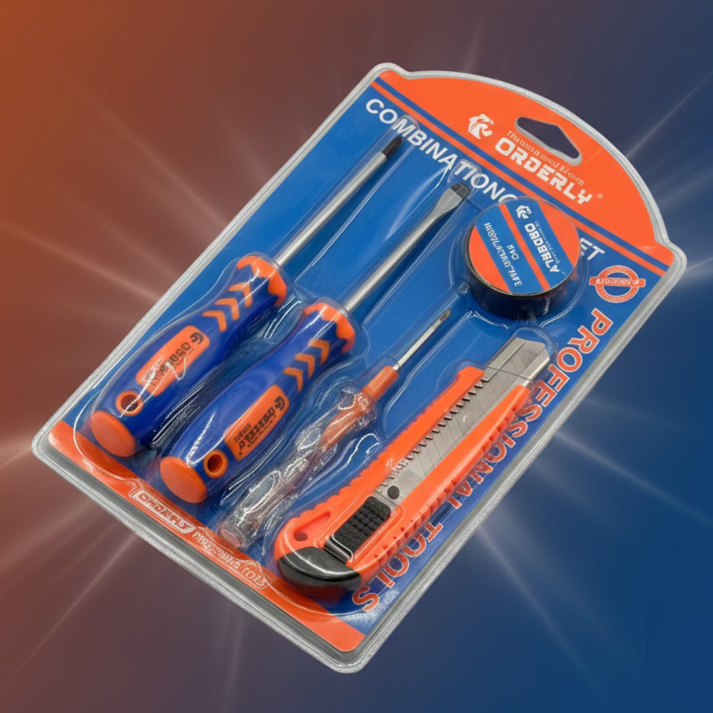 5-Piece Multi-Purpose Tool Set – Essential Household Hand Tools Kit..
