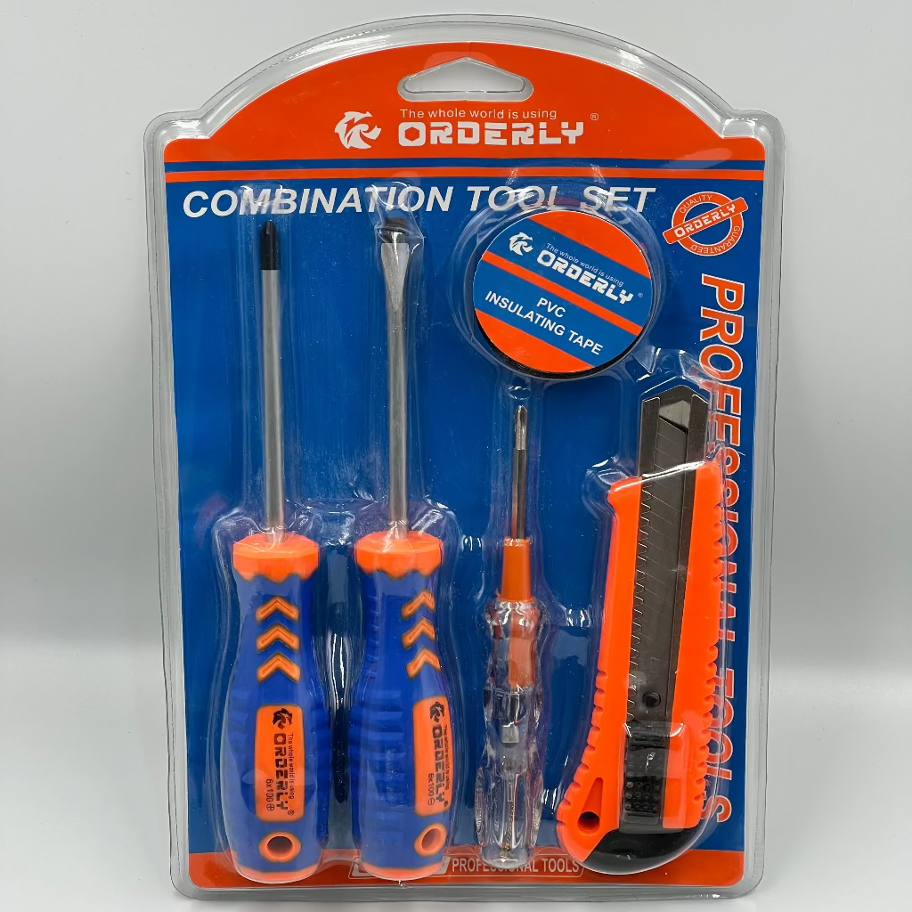 5-Piece Multi-Purpose Tool Set – Essential Household Hand Tools Kit..