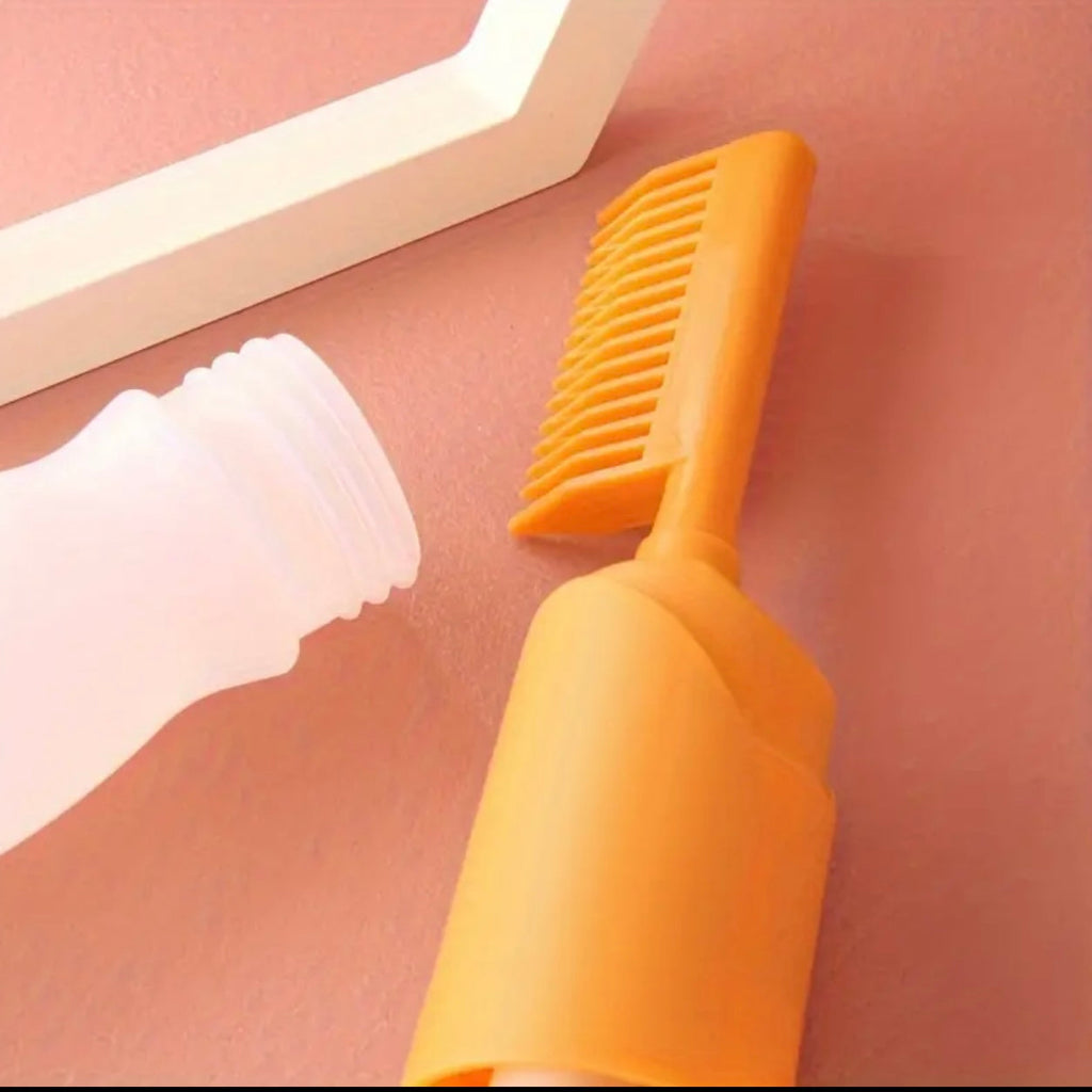 زجاجات صبغ الشعر سعة 110 مل مع مشط مرفق - تطبيق دقيق وسهل بيد واحدة