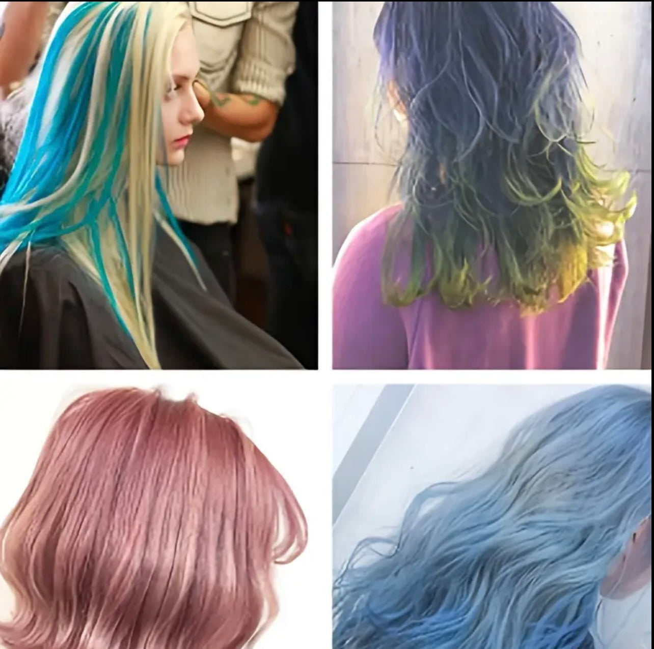 زجاجات صبغ الشعر سعة 110 مل مع مشط مرفق - تطبيق دقيق وسهل بيد واحدة