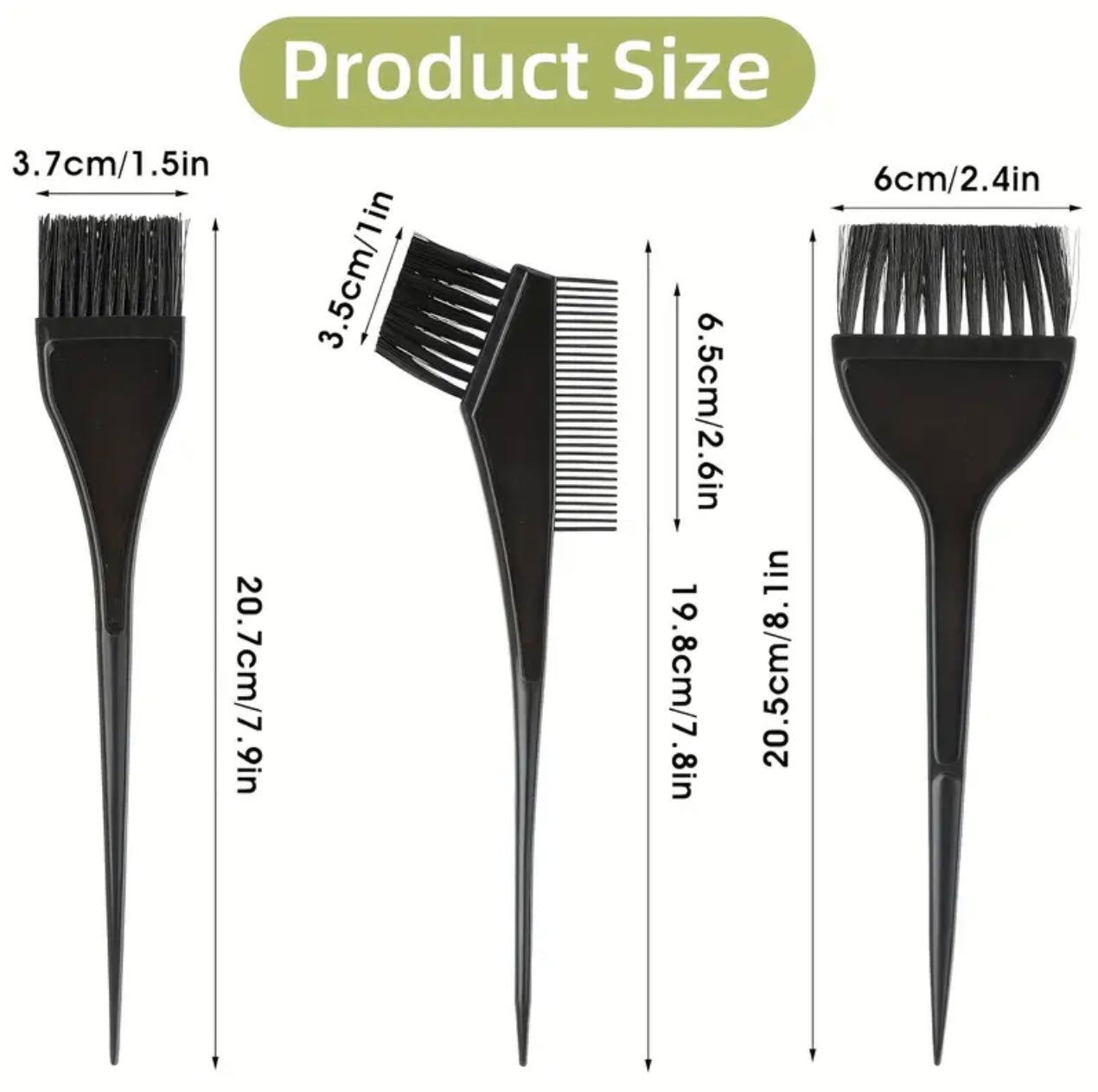 3pcs Hair Dye Kit with Comb, Hair Brush - Perfect for DIY Salon and Home Bleaching Essentials...