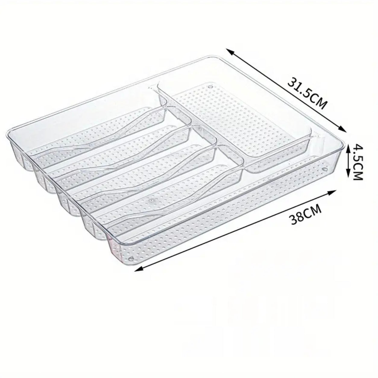 1pc Clear Acrylic Drawer Organizer, Lightweight PET Storage Box for Kitchen, Desk & Home Organization Home Organization Solution | Transparent Design | Clear Acrylic Material, Kitchen Organizers And Storag, Desk & Drawer Organizer for Home Storage