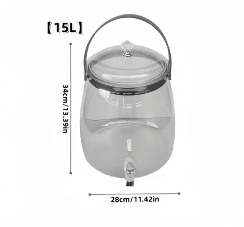 Beverage Dispenser Container with Spigot and Handle Leakproof Iced Juice Lemonade Drink Dispensers for Parties