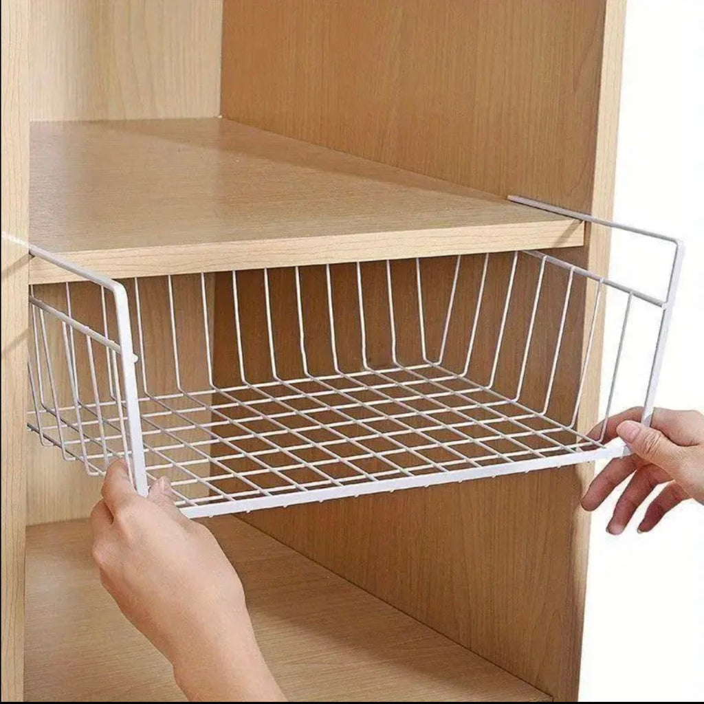 Extra Large Modern Organizer - No Installation Required, Hanging Basket for Kitchen or Dorm Room Table, Suitable for a Family Multi-Functional Tiered Shelf Storage Basket,Kitchen Rack