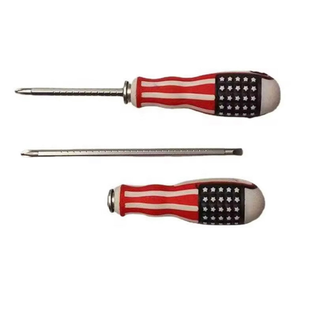 6 pcs Set 2 way Screwdriver National Flag Cross One Word Dual Use Telescopic Screwdriver Set for Home Use, Hand Tools,Strong Magnetic Screwdrivers…