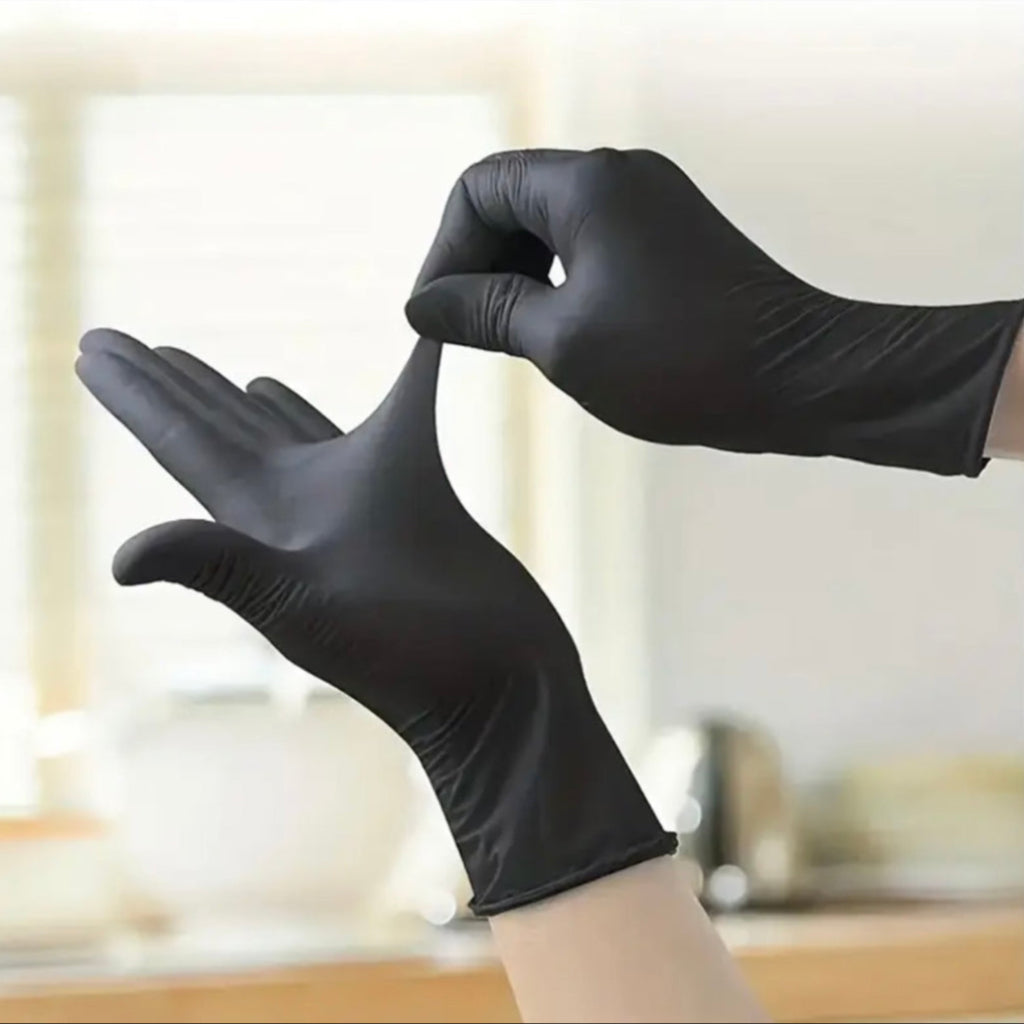 100pcs Disposable Gloves, Durable Household Cleaning Gloves, Waterproof Gloves For Kitchen, Food Processing ,Gardening, Cleaning, Hair Dyeing, Beauty Salon, Household Gadgets